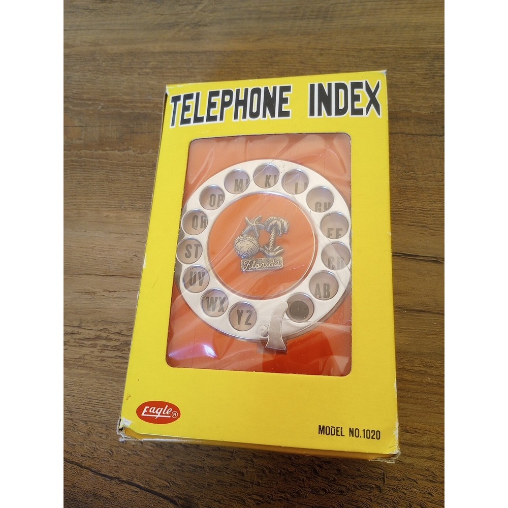 VTG Rotary Telephone Index (Retro) Florida by Eagle (Fully Functional) 1020 NIB